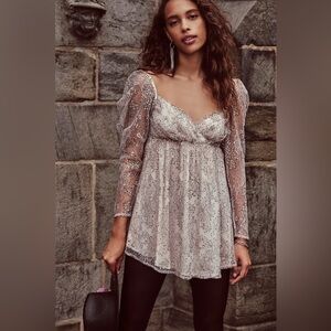 Free People Heavenly Lace Tunic